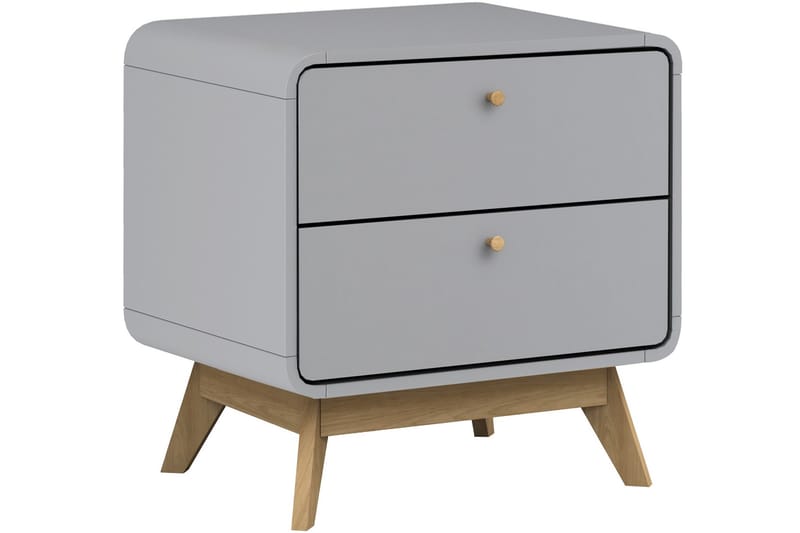 Olivet Sängbord 51 cm - Grå - Sängbord & nattduksbord