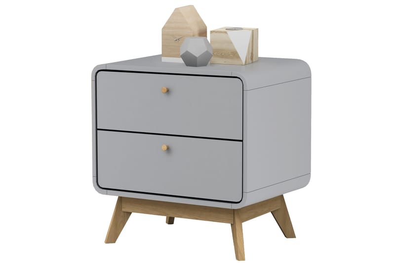 Olivet Sängbord 51 cm - Grå - Möbler - Bord & matgrupper - Avlastningsbord - Sängbord & nattduksbord