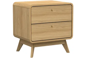 Olivet Sängbord 51 cm i Trä med Lådor - Brun - Möbler - Bord & matgrupper - Avlastningsbord - Sängbord & nattduksbord