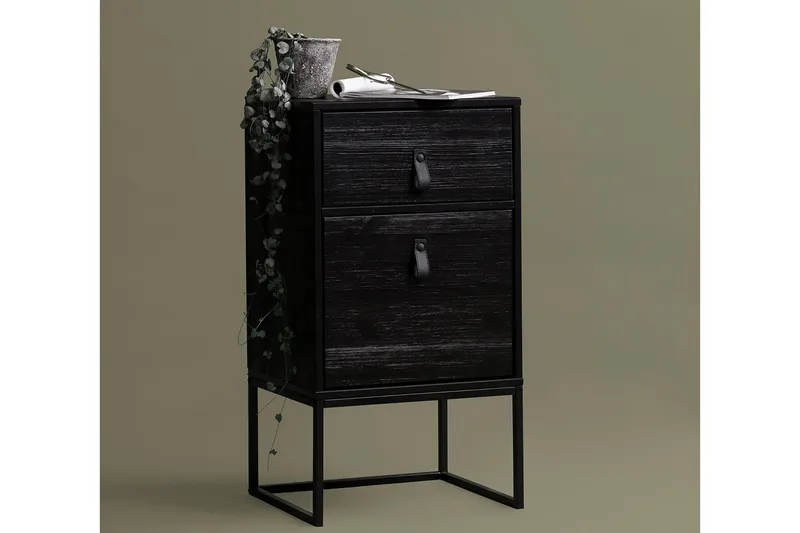 Ottoline Sängbord 40 cm - Svart - Möbler - Bord & matgrupper - Avlastningsbord - Sängbord & nattduksbord