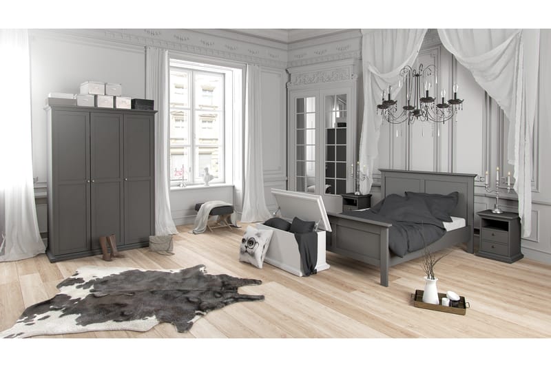 Paris Sängbord - Grå - Sängbord & nattduksbord