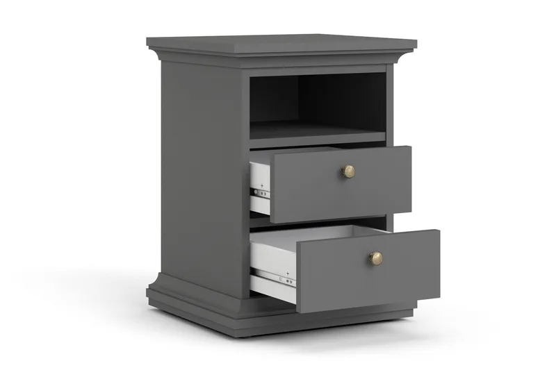 Paris Sängbord - Grå - Möbler - Bord & matgrupper - Avlastningsbord - Sängbord & nattduksbord