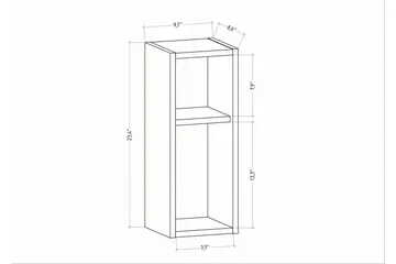 Rinorea Sängbord 23,2x59,6 cm - Antracit - Möbler - Bord & matgrupper - Avlastningsbord - Sängbord & nattduksbord