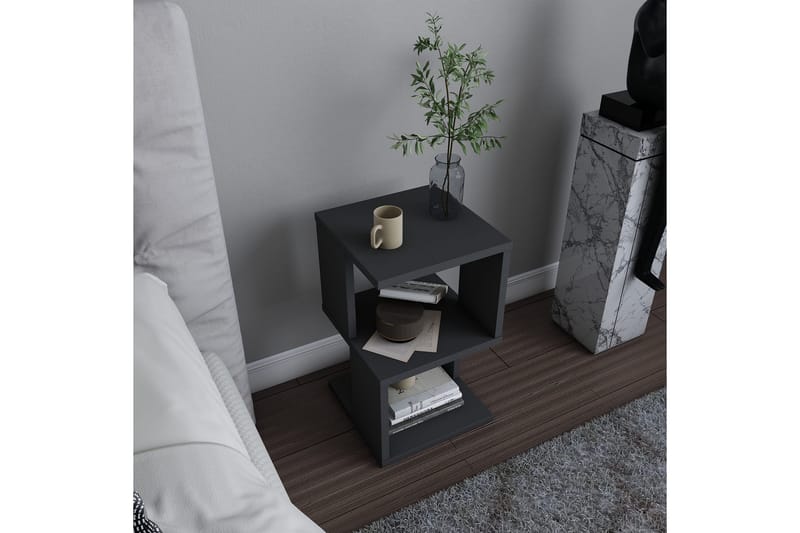 Rinorea Sängbord 29,6x49,4 cm - Antracit - Sängbord & nattduksbord
