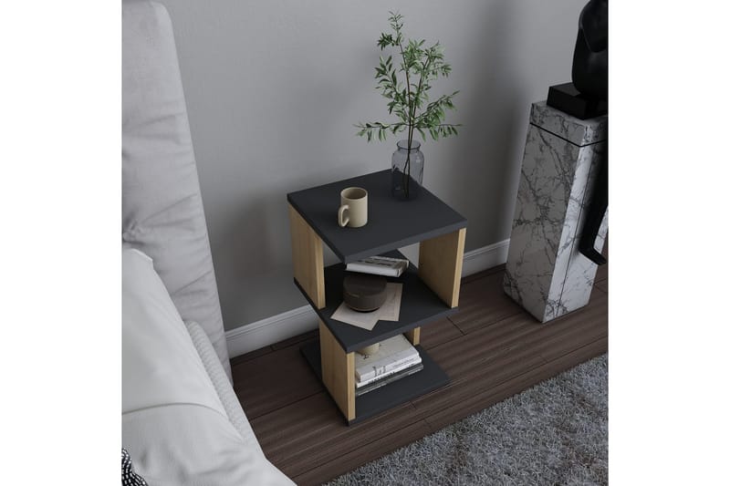Rinorea Sängbord 29,6x49,4 cm - Antracit - Sängbord & nattduksbord