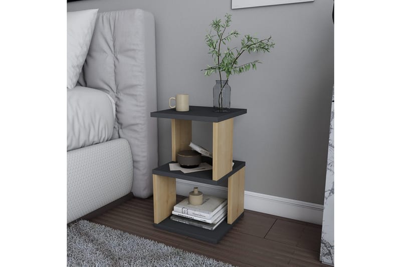 Rinorea Sängbord 29,6x49,4 cm - Antracit - Möbler - Bord & matgrupper - Avlastningsbord - Sängbord & nattduksbord