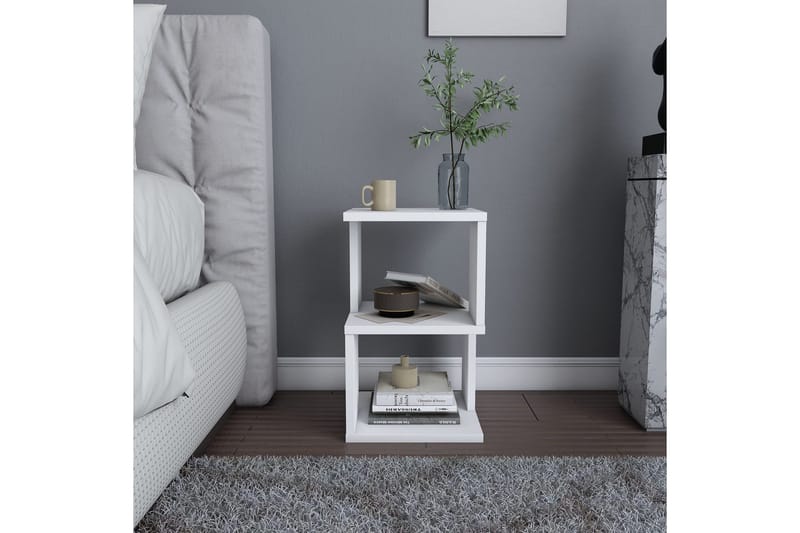 Rinorea Sängbord 29,6x49,4 cm - Vit - Möbler - Bord & matgrupper - Avlastningsbord - Sängbord & nattduksbord