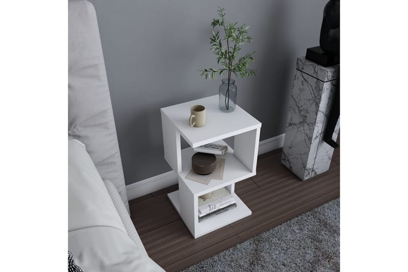 Rinorea Sängbord 29,6x49,4 cm - Vit - Möbler - Bord & matgrupper - Avlastningsbord - Sängbord & nattduksbord