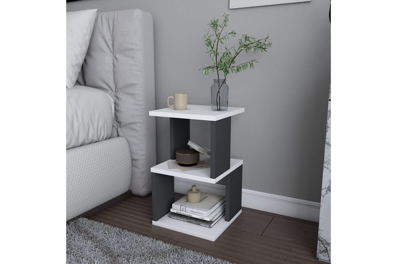 Rinorea Sängbord 29,6x49,4 cm - Vit - Möbler - Bord & matgrupper - Avlastningsbord - Sängbord & nattduksbord