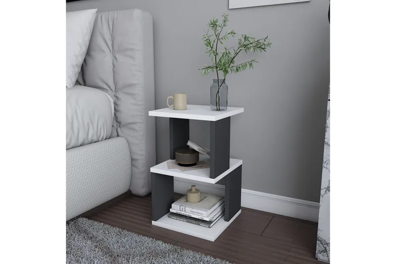 Rinorea Sängbord 29,6x49,4 cm - Vit - Möbler - Bord & matgrupper - Avlastningsbord - Sängbord & nattduksbord