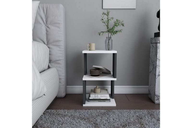Rinorea Sängbord 29,6x49,4 cm - Vit - Möbler - Bord & matgrupper - Avlastningsbord - Sängbord & nattduksbord