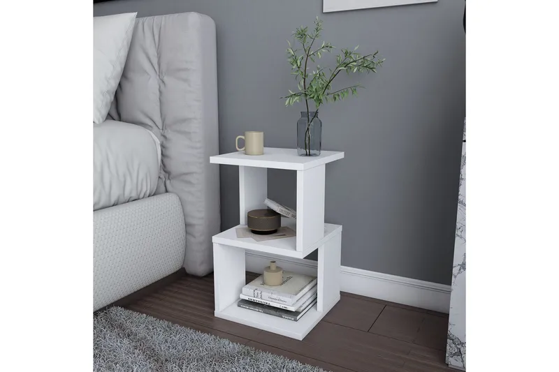 Rinorea Sängbord 29,6x49,4 cm - Vit - Möbler - Bord & matgrupper - Avlastningsbord - Sängbord & nattduksbord