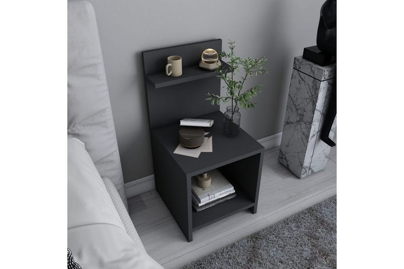 Rinorea Sängbord 35,6x72 cm - Antracit - Möbler - Bord & matgrupper - Avlastningsbord - Sängbord & nattduksbord