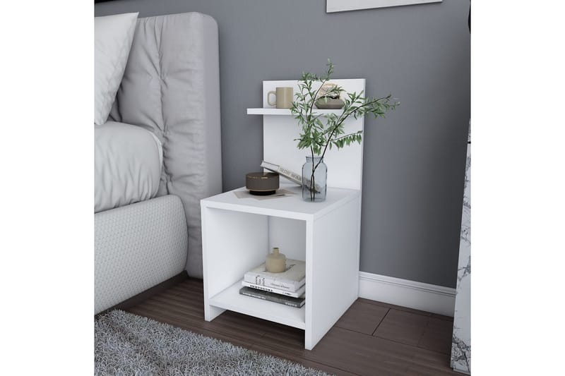 Rinorea Sängbord 35,6x72 cm - Vit - Möbler - Bord & matgrupper - Avlastningsbord - Sängbord & nattduksbord