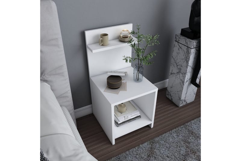 Rinorea Sängbord 35,6x72 cm - Vit - Möbler - Bord & matgrupper - Avlastningsbord - Sängbord & nattduksbord