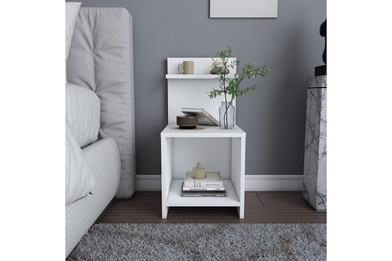 Rinorea Sängbord 35,6x72 cm - Vit - Möbler - Bord & matgrupper - Avlastningsbord - Sängbord & nattduksbord