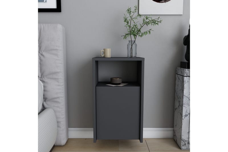 Rinorea Sängbord 36x61,4 cm - Antracit - Möbler - Bord & matgrupper - Avlastningsbord - Sängbord & nattduksbord