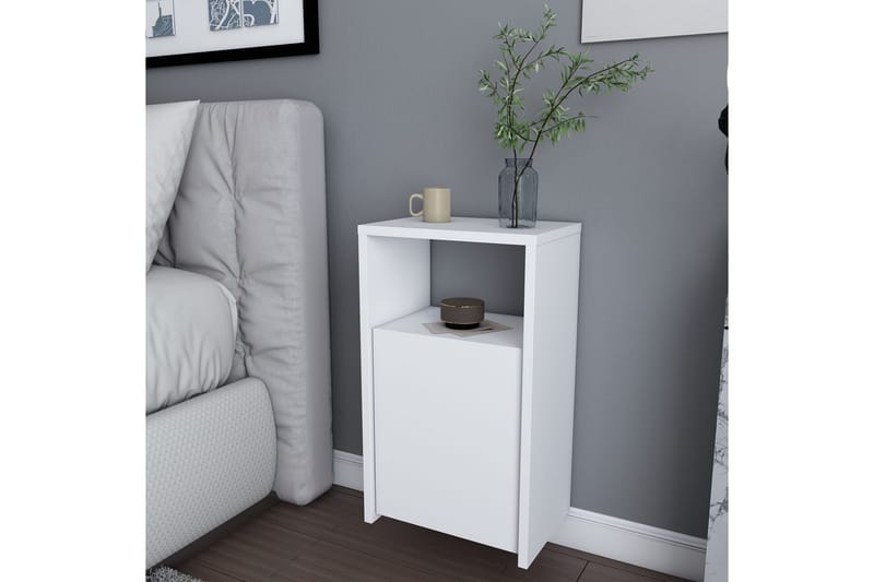 Rinorea Sängbord 36x61,4 cm - Vit - Möbler - Bord & matgrupper - Avlastningsbord - Sängbord & nattduksbord