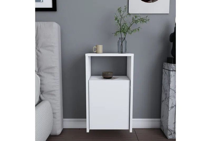 Rinorea Sängbord 36x61,4 cm - Vit - Möbler - Bord & matgrupper - Avlastningsbord - Sängbord & nattduksbord