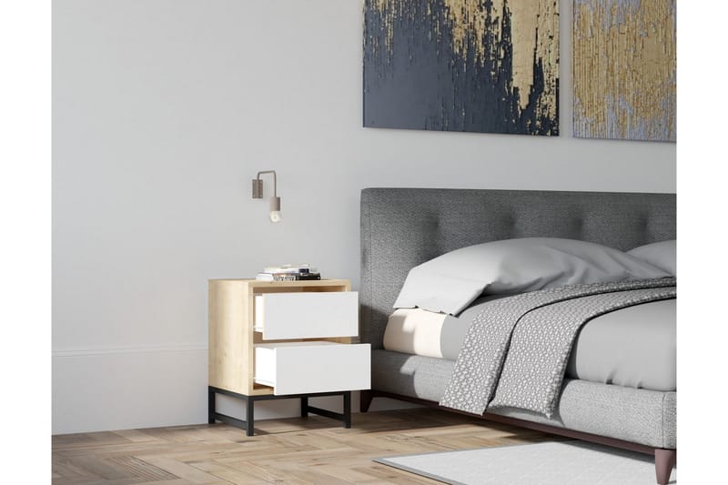 Rinorea Sängbord 40x55 cm - Blå - Sängbord & nattduksbord