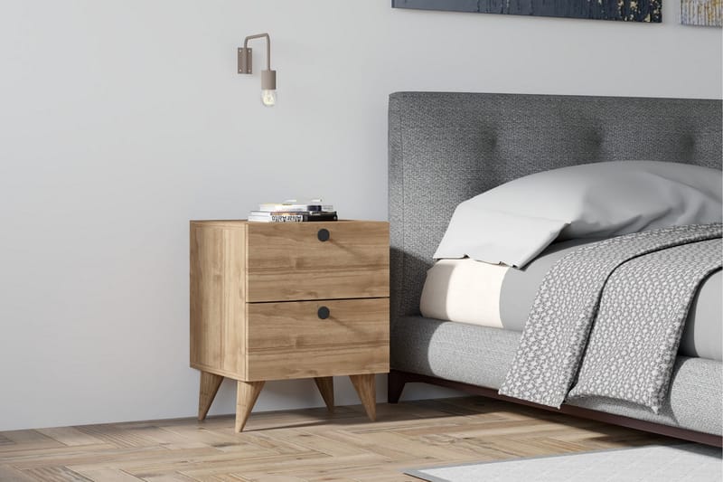 Rinorea Sängbord 40x55 cm - Brun - Sängbord & nattduksbord