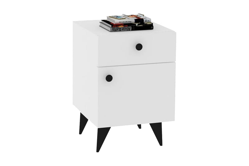 Rinorea Sängbord 40x60 cm - Vit - Möbler - Bord & matgrupper - Avlastningsbord - Sängbord & nattduksbord