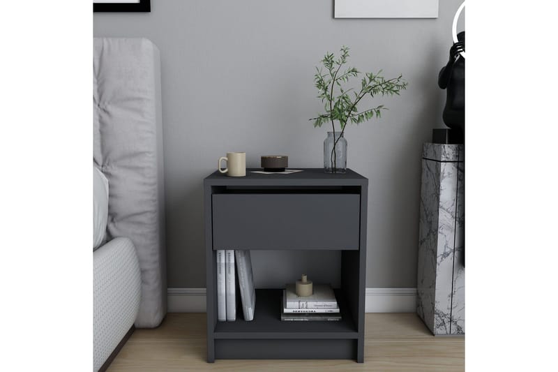 Rinorea Sängbord 44,6x52,8 cm - Antracit - Möbler - Bord & matgrupper - Avlastningsbord - Sängbord & nattduksbord
