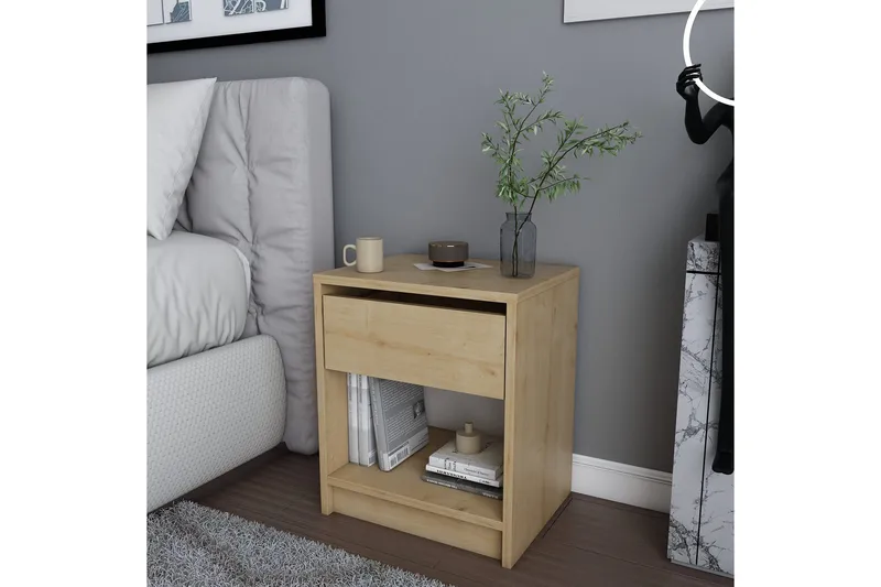 Rinorea Sängbord 44,6x52,8 cm - Brun - Möbler - Bord & matgrupper - Avlastningsbord - Sängbord & nattduksbord