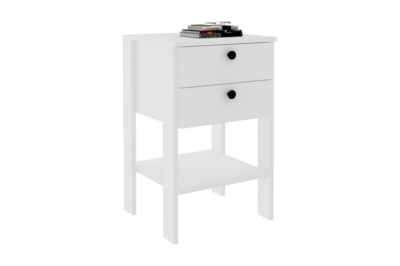 Rinorea Sängbord 44x75 cm - Vit - Möbler - Bord & matgrupper - Avlastningsbord - Sängbord & nattduksbord