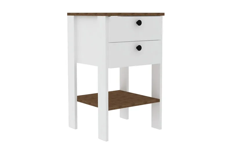 Rinorea Sängbord 44x75 cm, Vit