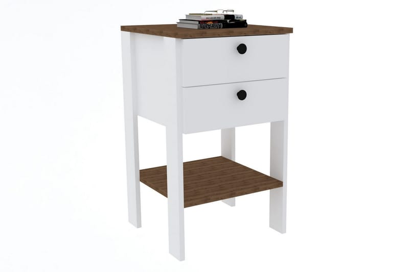 Rinorea Sängbord 44x75 cm - Vit - Möbler - Bord & matgrupper - Avlastningsbord - Sängbord & nattduksbord