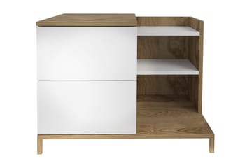 Rinorea Sängbord 72x60 cm - Vit - Möbler - Bord & matgrupper - Avlastningsbord - Sängbord & nattduksbord