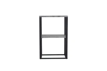 Rise Smalt Sängbord 45 cm med Förvaring i Trä med Metallstativ - Betonggrå - Möbler - Bord & matgrupper - Avlastningsbord - Sängbord & nattduksbord