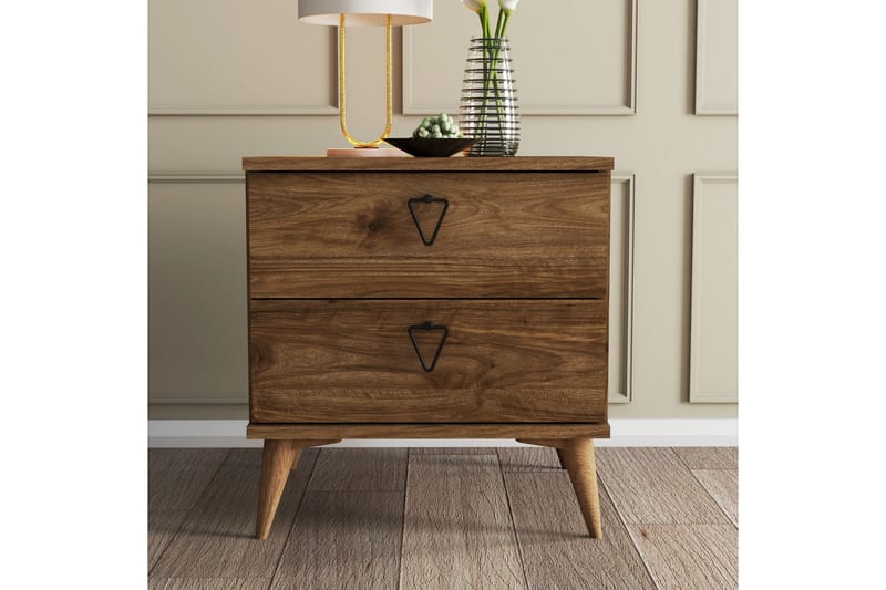 Sängbord & Nattduksbord Heibert Sängbord 52 cm Valnöt - Möbler - Bord & matgrupper - Avlastningsbord - Sängbord & nattduksbord