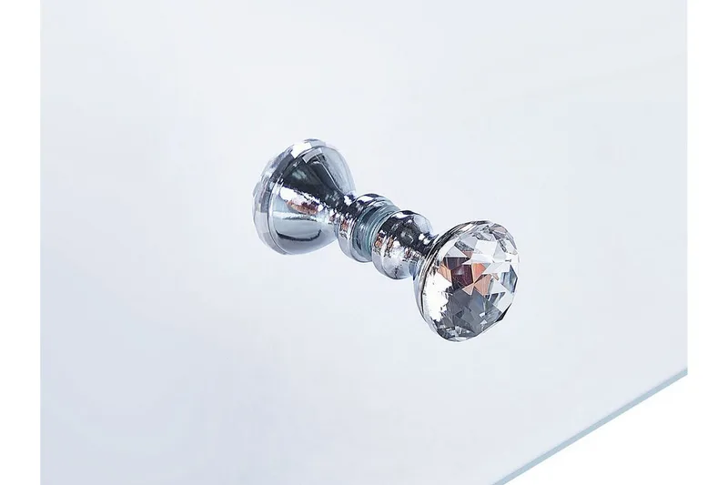 Sängbord 2 lådor spegeleffekt NESLE - Silver - Möbler - Bord & matgrupper - Avlastningsbord - Sängbord & nattduksbord