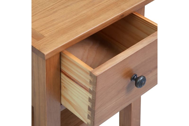 Sängbord 2 st 36x30x47 cm massiv ek - Brun - Möbler - Bord & matgrupper - Avlastningsbord - Sängbord & nattduksbord