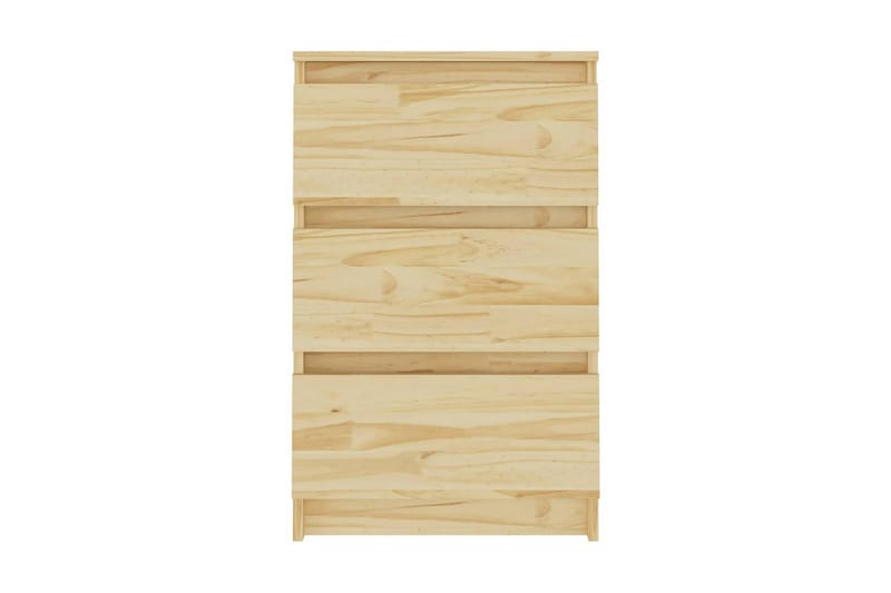 Sängbord 2 st 40x29,5x64 cm massiv furu - Brun - Möbler - Bord & matgrupper - Avlastningsbord - Sängbord & nattduksbord