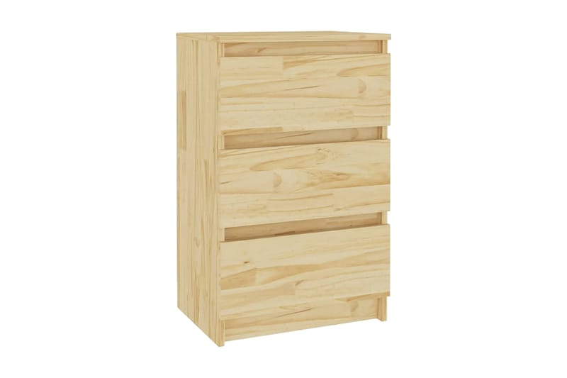 Sängbord 2 st 40x29,5x64 cm massiv furu - Brun - Möbler - Bord & matgrupper - Avlastningsbord - Sängbord & nattduksbord