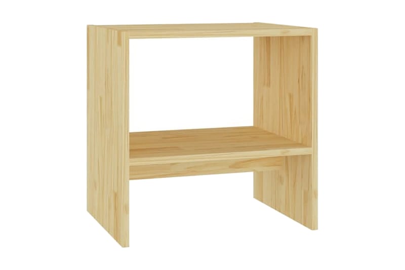 Sängbord 2 st 40x30,5x40 cm massiv furu - Brun - Möbler - Bord & matgrupper - Avlastningsbord - Sängbord & nattduksbord