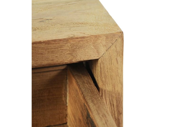 Sängbord 2 st 40x30x50 cm massiv teak - Brun - Möbler - Bord & matgrupper - Avlastningsbord - Sängbord & nattduksbord