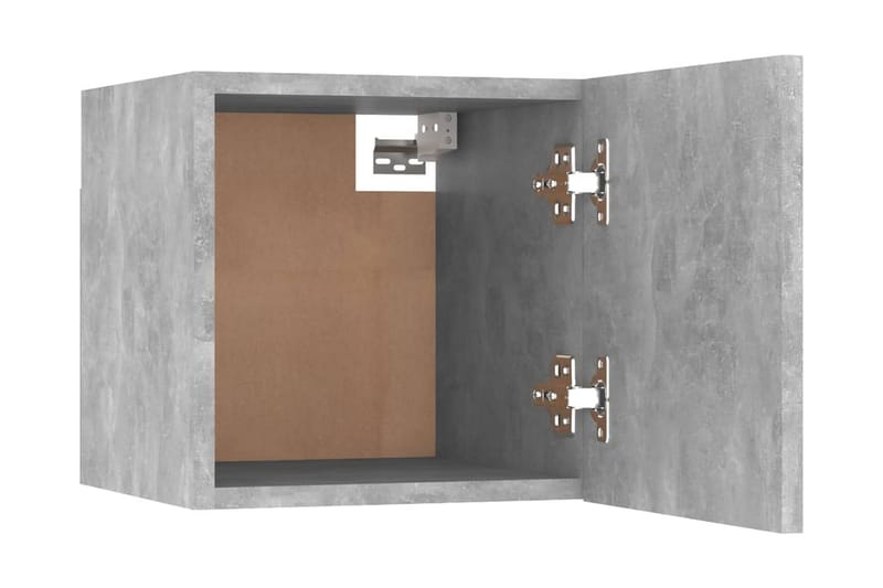 Sängbord 2 st betonggrå 30,5x30x30 cm spånskiva - Grå - Sängbord & nattduksbord
