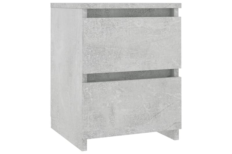 Sängbord 2 st betonggrå 30x30x40 cm spånskiva - Grå - Möbler - Bord & matgrupper - Avlastningsbord - Sängbord & nattduksbord