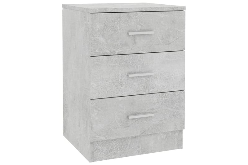 Sängbord 2 st betonggrå 38x35x56 cm spånskiva - Grå - Möbler - Bord & matgrupper - Avlastningsbord - Sängbord & nattduksbord