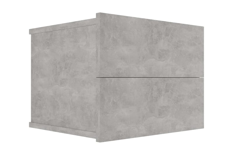 Sängbord 2 st betonggrå 40x30x30 cm spånskiva - Grå - Möbler - Bord & matgrupper - Avlastningsbord - Sängbord & nattduksbord