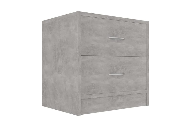 Sängbord 2 st betonggrå 40x30x40 cm spånskiva - Grå - Möbler - Bord & matgrupper - Avlastningsbord - Sängbord & nattduksbord