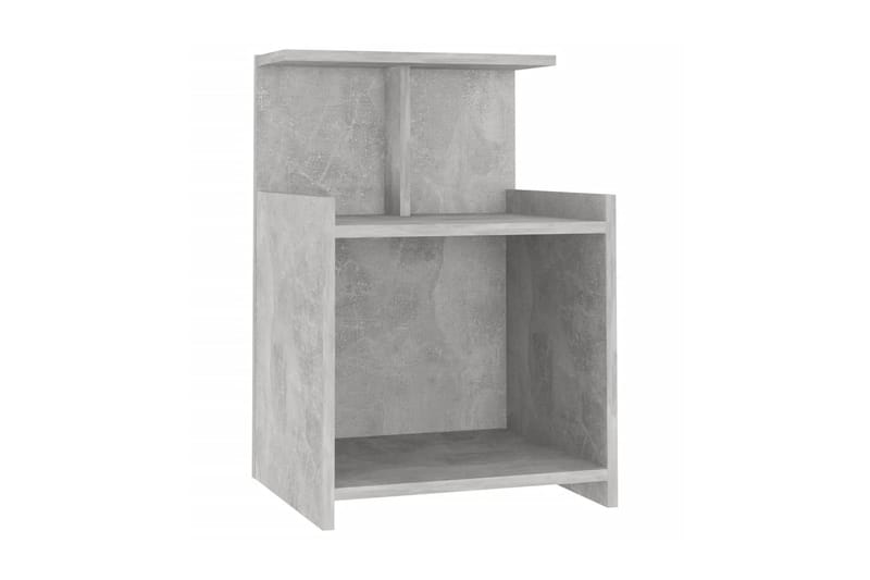 Sängbord 2 st betonggrå 40x35x60 cm spånskiva - Grå - Sängbord & nattduksbord