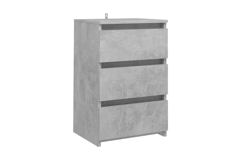 Sängbord 2 st betonggrå 40x35x62,5 cm spånskiva - Grå - Möbler - Bord & matgrupper - Avlastningsbord - Sängbord & nattduksbord