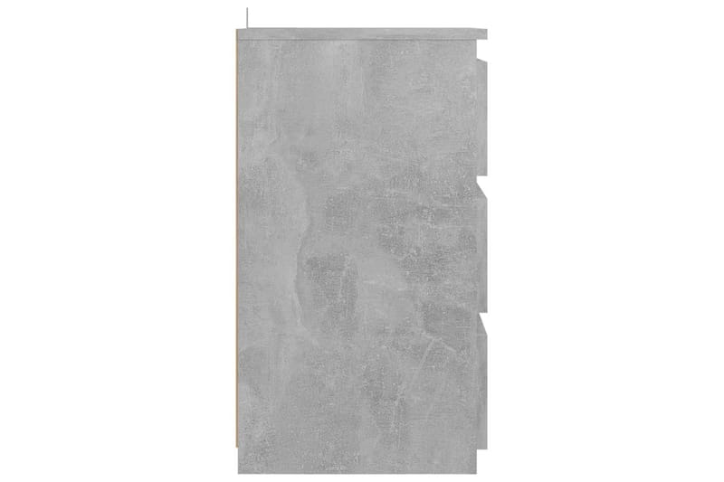 Sängbord 2 st betonggrå 40x35x62,5 cm spånskiva - Grå - Möbler - Bord & matgrupper - Avlastningsbord - Sängbord & nattduksbord