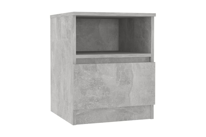 Sängbord 2 st betonggrå 40x40x50cm spånskiva - Grå - Sängbord & nattduksbord