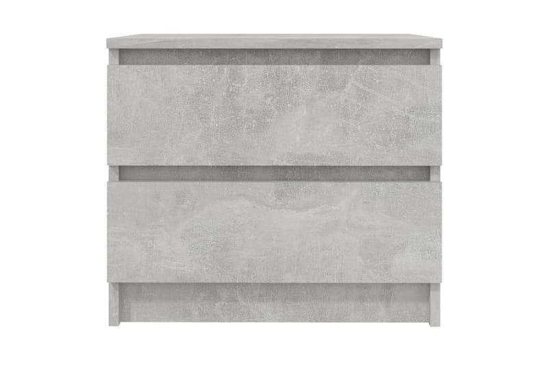 Sängbord 2 st betonggrå 50x39x43,5 cm spånskiva - Grå - Möbler - Bord & matgrupper - Avlastningsbord - Sängbord & nattduksbord